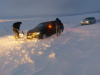 Участковый уполномоченный ОМВД России по Варненскому району по дороге на службу помог водителям освободить четыре автомобиля из снежного плена