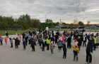 Ветеран МВД провел утреннюю зарядку со школьниками с. Новопокровка