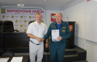 Константин Моисеев провёл торжественную церемонию награждения граждан за активное участие, оперативное реагирование и своевременные правильные действия по тушению пожара в Тамерлане 31 августа 2022 года. 