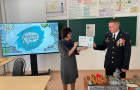 Председатель Совета ветеранов ОМВД России по Варненскому район провел урок патриотического воспитания для школьников