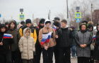 Митинг, посвященный поддержки российских солдат, наших земляков, участников СВО и их семей.